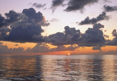 Over the sea - nature, sky, cloud, sea