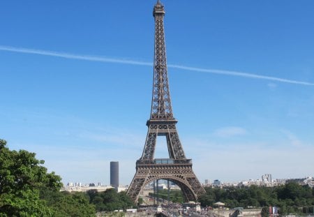 Eiffel Tower - france, building, french, eiffel tower, tall