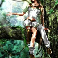 3d jungle girl