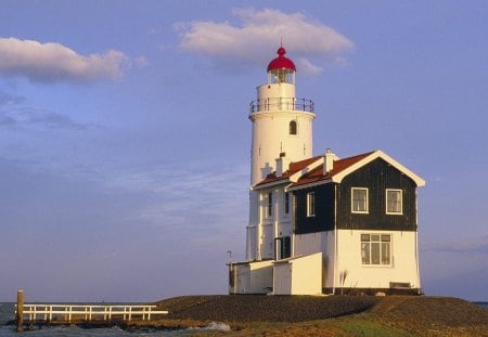 FAROL - luz, noite, farol, mar, casa