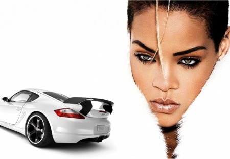 nice porsche - girls, car, porsche, rihanna, eyes