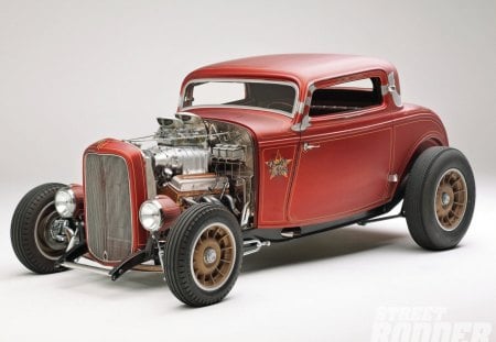 The Fender-Less Coupe - reddish, ford, hot rod, classic