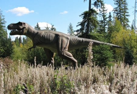 Tyrannosarus (Animatronic) - dinosaurs, hunter, forest, nature