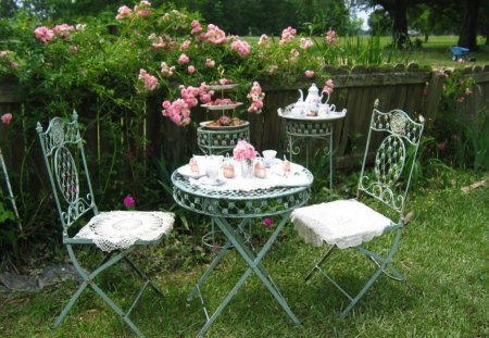 Rose Garden Tea Setting