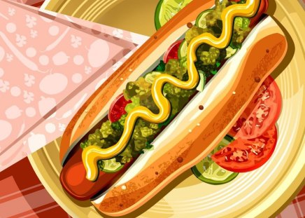 Hot Dog: An American Classic - american, wiener, food, hot dog