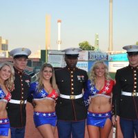 USA CHEERLEADERS and MARINES