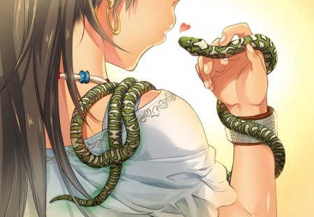 Anime - anime, idolmaster, snake, ganaha hibiki