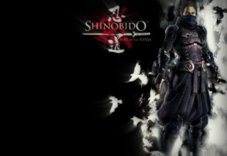 Shinobido - shinobi, shinobido, black background, games, armour, ninja, weaopns, sword, video games