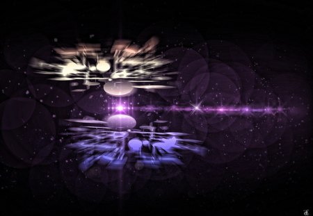 Abstract flares - purple, mauve, abstract, swirls