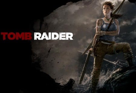 Lara Croft - tomb raider, games, female, video games, weapons, lara croft