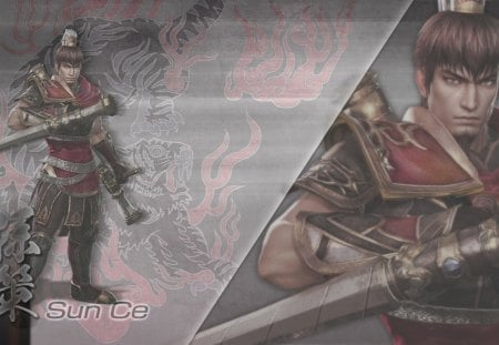 Sun Ce - male, warrior, sun ce, dynasty warriors, weapons, games, video games, armour