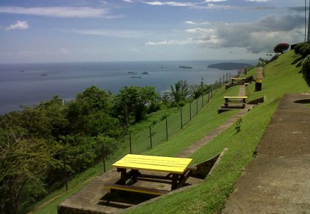 fort george trinidad - ocean, mountain, historic, view