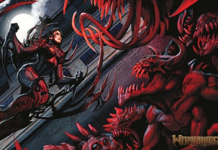 Witchblade - monsters, female, witchblade, anime, top cow