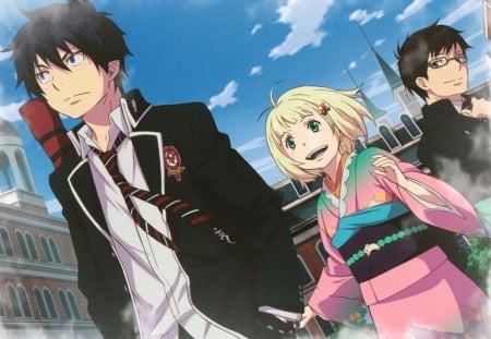 ao no exorcist - rin, manga, anime, yukio, shiemi