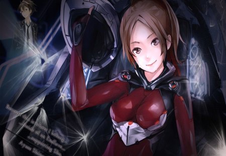 Because this is where I belong - anime, girl, manga, guilty crown