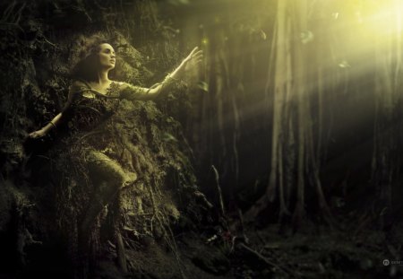 Guardian of the forest - cg, forest, fantasy, art