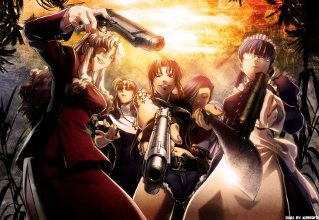 Black Lagoon - action, anime, lagoon, black