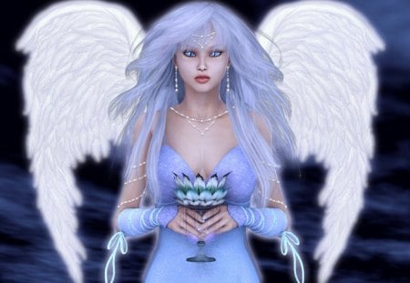 Guardian_Angel - wings, white, 3d, blue