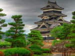 beautiful chinese pagoda hdr