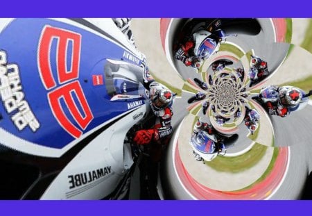 Abstract Jorge Lorenzo - rider, photography, abstract, bike