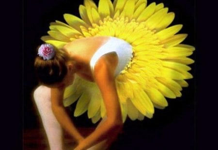 ballerina flower - beauty, female flower, tenderness, grace