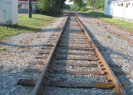 On The Right Track - train, locomotive, railroad, railroad tracks