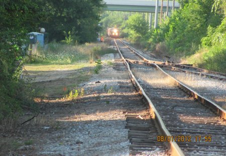 Train On The Way - train, locomotive, railroad, rail