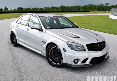 Renntech C74 Mercedes Benz C Class - 605 hp, mercedes, silver, black wheels