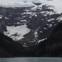 mountains full of snow in July