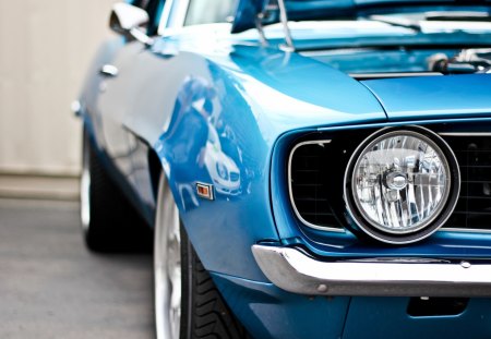 Chevrolet Camaro - car, chevrolet, blue, camaro