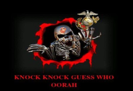 Knock Knock Guess Who - marines, usmc, marine corps, recon