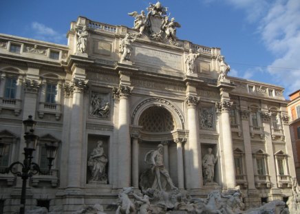 Fontana di Trevi in Rome, Italy - ancient, architecture, rome, monuments