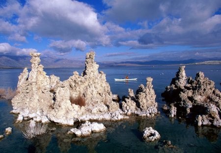 LAGO - agua, caiaque, lago, natureza, azul