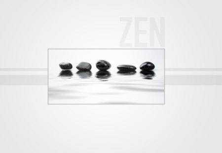 ZEN - white, nature, photography, water, natural, zen, rocks