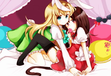 Noki & Mari - girls, anime, cute, pretty