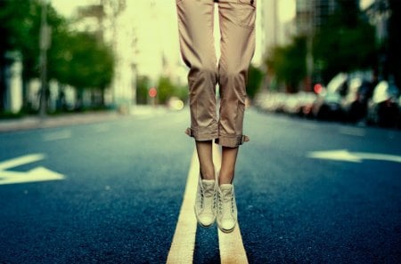 Freedom - abstract, highway, legs, beautiful, photography, girl, freedom