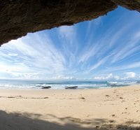 Beach View from Cave