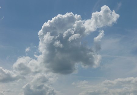 Clouds in blue Sky - clouds, nature, blue, sky