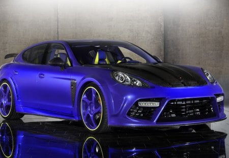 Porsche Panamera - porsche, panamera, blue, tuning