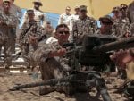 Marines receive instruction on the MK19 grenade launcher