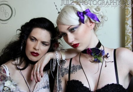 Dusk Moth - Kit Tay|Memphis Black [Together] - memphis black, kit tay, vintage, ribbon, lace, flower