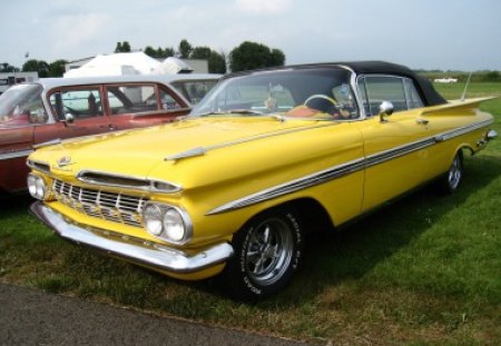 Nasco Yankee Meet 2012 - sky, yellow, car, grass, car-show