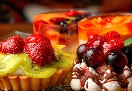 *** A delicious dessert *** - pies, jelly, dessert, cakes, fruit