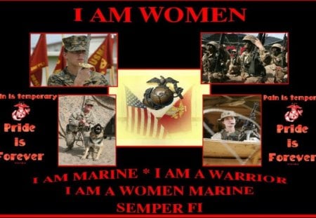 I am a Women Marine - usmc, marine corps, marines, recon