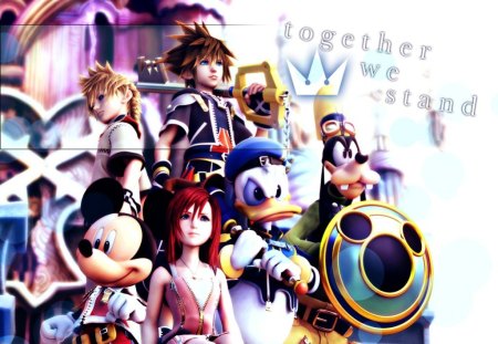 Toghter We Stand - kingdom hearts 2, king mickey, sora, roxas