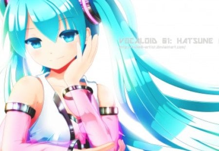 Cute Sweety Miku - beauty, volc, girl, wall, anime, classic, miku, new