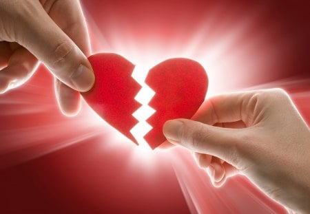 Mending a broken heart - broken heart, love, mending, heart