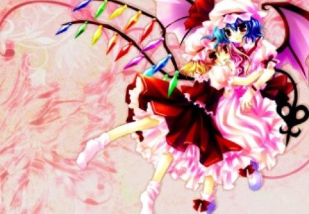 Touhou Sisters - girls, hug, touhou, sisters, cute, aime