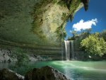 Mysterious Cave and Waterfall