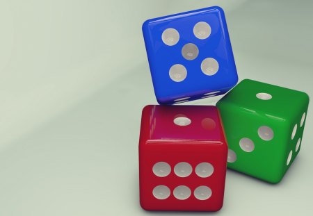 Dices - abstact, 3d, dice, hd